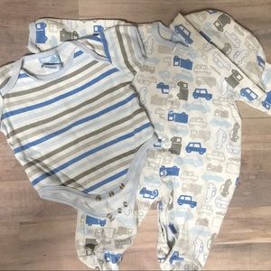 0-3 month 3 piece bundle matching set